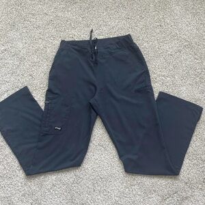 Women Grey Cargo Scrub Pants